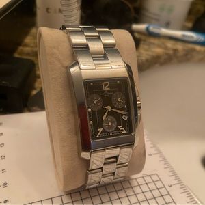 BAUME & MERCIER HAMPTON
65341 CHRONOGRAPH
STEEL QUARTZ MENS
WATCH